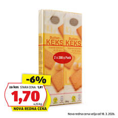 Masleni keksi, navadni