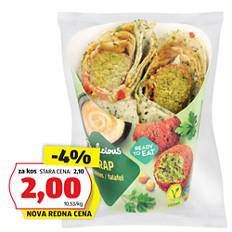 Polnjene tortilje, Hummus falafel
