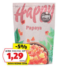 Suho sadje, papaja