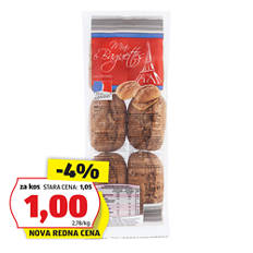 Polnozrnate štručke za dopeko, 6 kosov