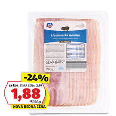 Hamburška slanina, narezek