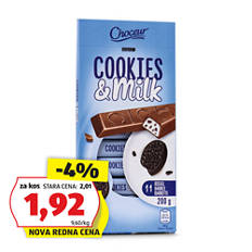 Čokoladne palčke, mlečna krema in piškoti