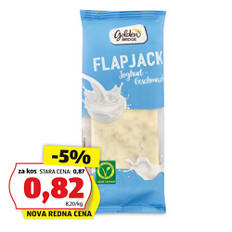 Ovsena ploščica Flapjack, jogurt