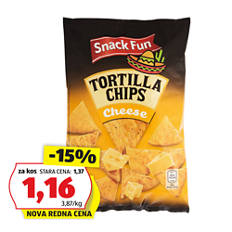 Tortilla čips, z nacho sirom