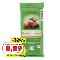 Polnjena čokolada, nugat