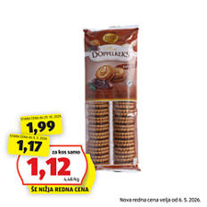 Mini dvojni keksi, čokolada