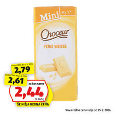 Mini čokoladice, bela čokolada