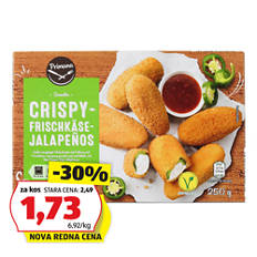 Hrustljavi prigrizek, kremni sir-jalapenos