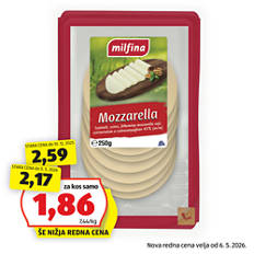 Mozzarella v rezinah