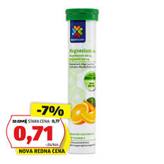 Magnezijeve šumeče tablete, pomaranča