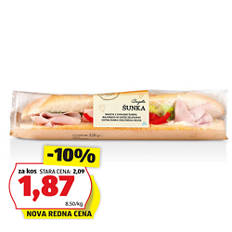 Sveži sendvič, šunka