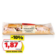 Sveži sendvič, kuhan pršut