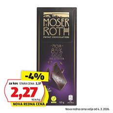 Polnjena čokolada, 85 % kakava