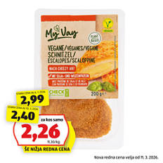 Veganski zrezek, cordon bleu