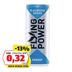 Energijska pijača, kokos-borovnica