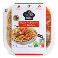 Plats asiatiques, curry rouge