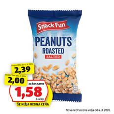 Arašidi, praženi in soljeni