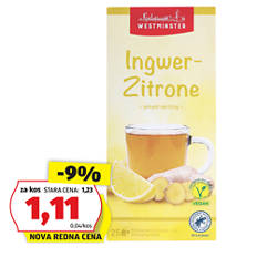 Mešanica ingverjevega čaja, ingver-limona