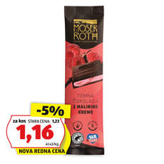 Polnjena čokoladna tablica, malina