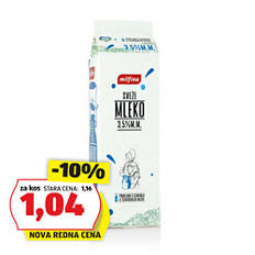 Sveže polnomastno mleko