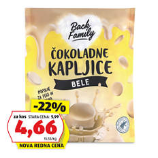 Bele čokoladne kapljice