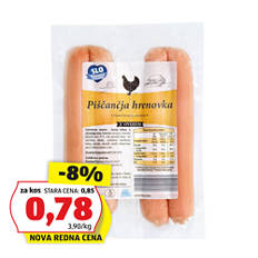 Piščančje hrenovke, klasične