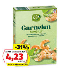 Bio kozice, začinjene