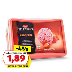 Premium sladoled, jagoda