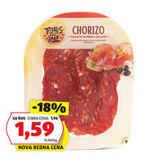 Narezek španskih salam, chorizo