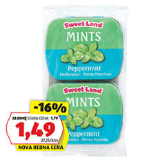 Mints bonboni, poprova meta