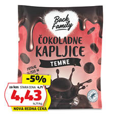 Temne čokoladne kapljice