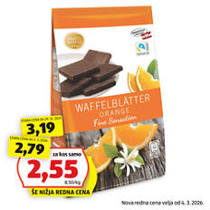 Vaflji Fine Sensation, pomaranča