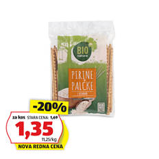 Bio palčke, pirine s sezamom