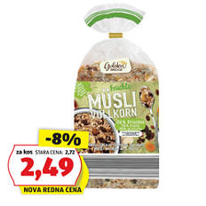 Muesli, s sadjem