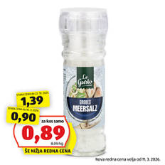 Mešanica začimb z mlinčkom, morska sol