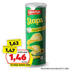 Čips v tulcu, kisla smetana