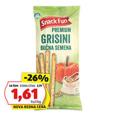 Premium grisini, z bučnimi semeni
