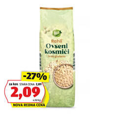 Ovseni kosmiči brez glutena, grobo mleti