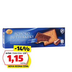masleni piškoti z mlečno čokolado