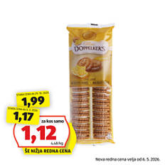Mini dvojni keksi, limona