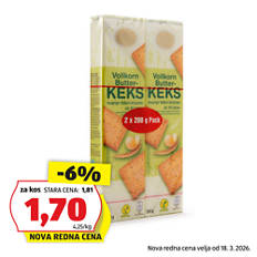 Masleni keksi, polnozrnati