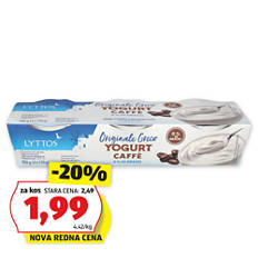 Sadni grški jogurt, kava