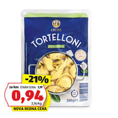 Torteloni z rikoto in špinačo