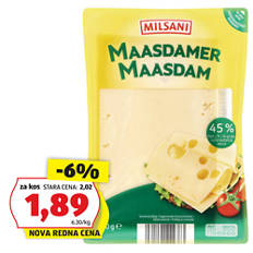 Maasdamer v rezinah