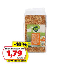 Bio gourmet hrustljave rezine, paradižnik s sirom in sezamom