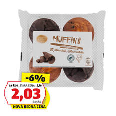 Mafini, stracciatella-čokolada