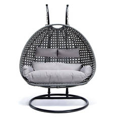 Polyrattan Hängesessel mit Regenabdeckung