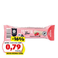 Beljakovinska ploščica, malina