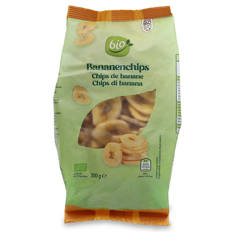 Frutta secca, chips di banana
