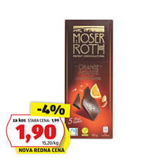 Premium čokolada, pomaranča & mandelj